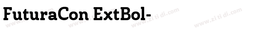 FuturaCon ExtBol字体转换